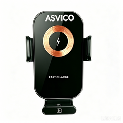 X12S Glass-Surface Car Phone Mount: Fast Charging with Cooling & Heat Dissipation