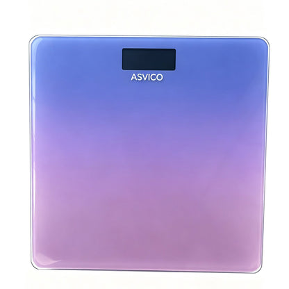 ASVICO Tempered Glass Electronic Body Weight Scale with LED Display