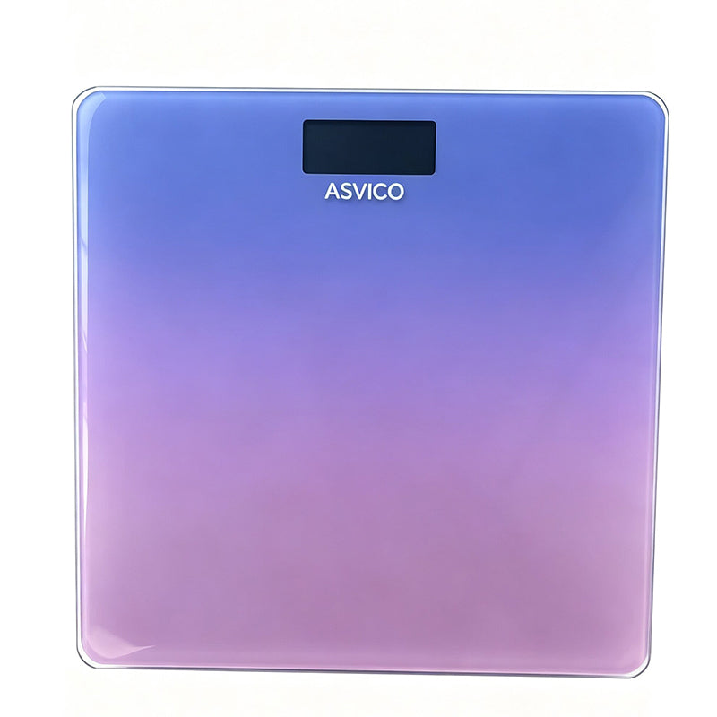 ASVICO Tempered Glass Electronic Body Weight Scale with LED Display