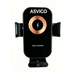 X12S Glass-Surface Car Phone Mount: Fast Charging with Cooling & Heat Dissipation