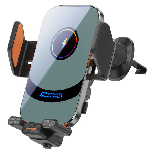 66W super fast charging car wireless charger mobile phone holder