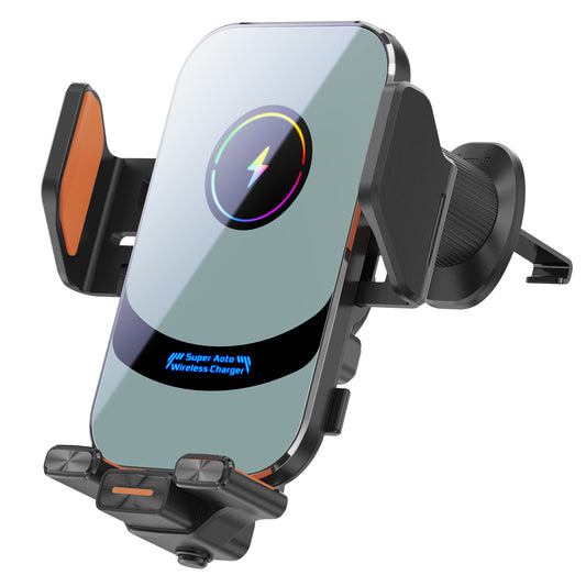 66W super fast charging car wireless charger mobile phone holder