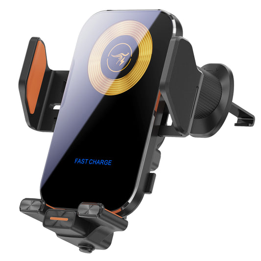 15W fast charging universal car wireless charger and automatic induction mobile phone holder