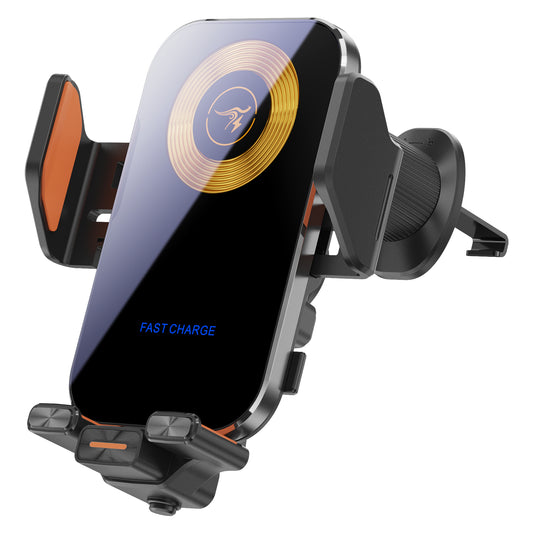 15W fast charging universal car wireless charger and automatic induction mobile phone holder